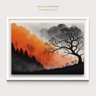 تابلو طرح آبرنگی - اسپو دکور