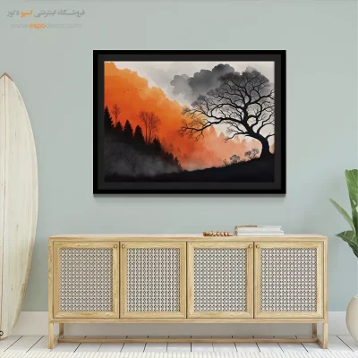 تابلو طرح آبرنگی - اسپو دکور