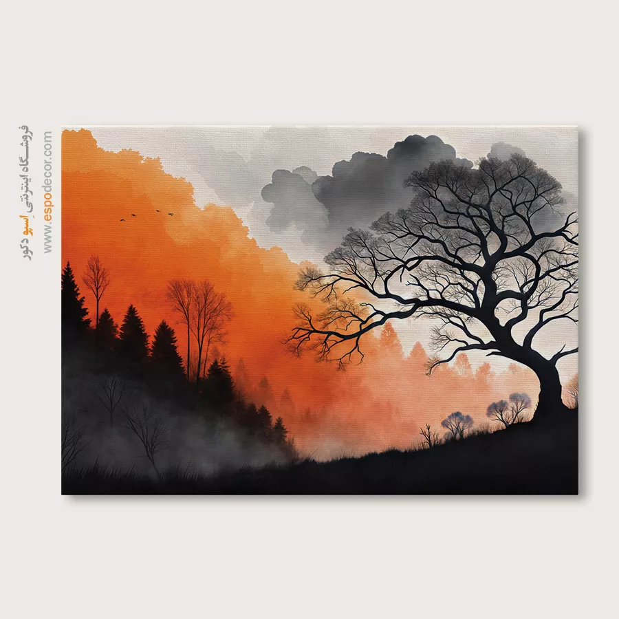 تابلو طرح آبرنگی - اسپو دکور