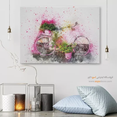 تابلو طرح آبرنگی - اسپو دکور