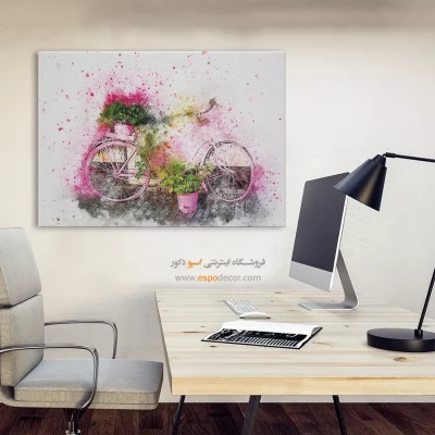 تابلو طرح آبرنگی - اسپو دکور