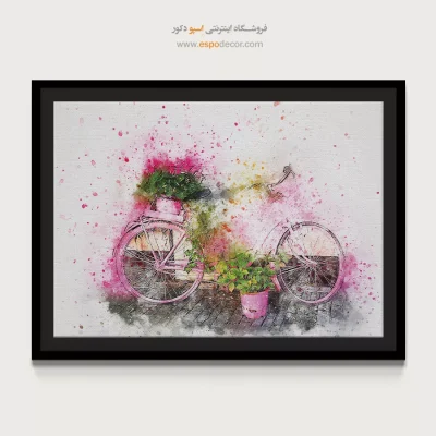 تابلو طرح آبرنگی - اسپو دکور