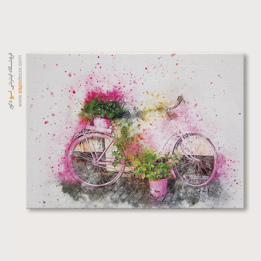 تابلو طرح آبرنگی - اسپو دکور