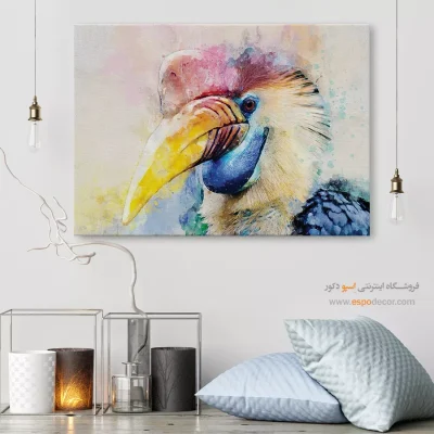 تابلو طرح آبرنگی - اسپو دکور