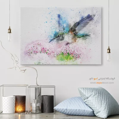 تابلو طرح آبرنگی - اسپو دکور