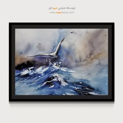 تابلو طرح آبرنگی - اسپو دکور