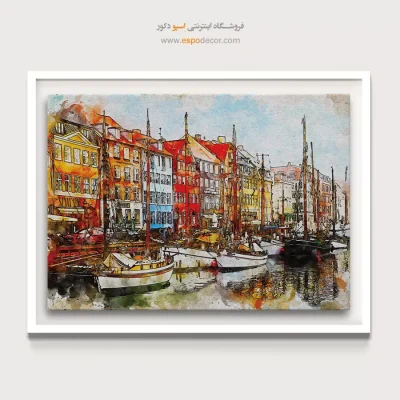 تابلو طرح آبرنگی - اسپو دکور
