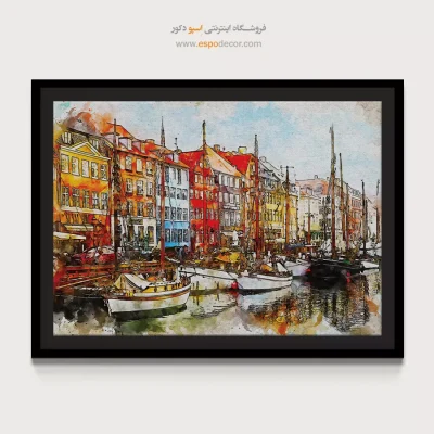 تابلو طرح آبرنگی - اسپو دکور