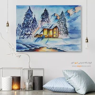 تابلو طرح آبرنگی - اسپو دکور