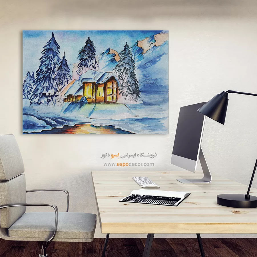 تابلو طرح آبرنگی - اسپو دکور