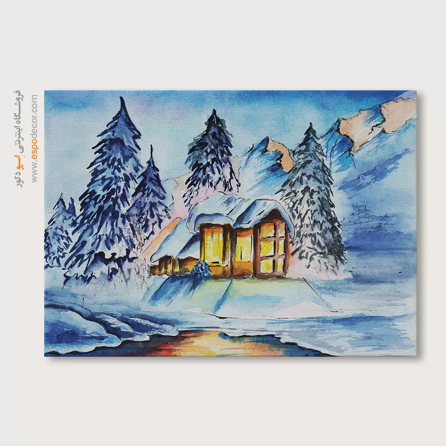 تابلو طرح آبرنگی - اسپو دکور