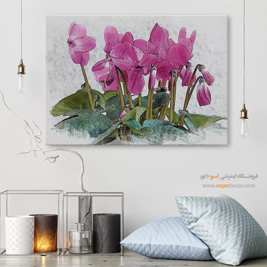 تابلو طرح آبرنگی - اسپو دکور