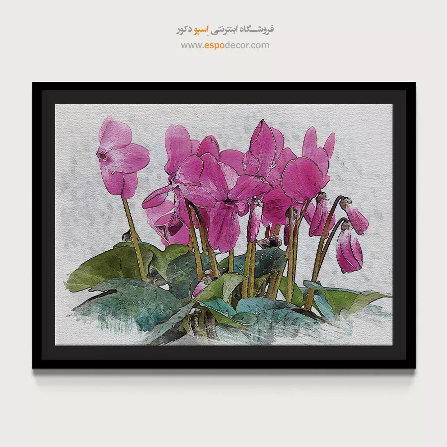 تابلو طرح آبرنگی - اسپو دکور