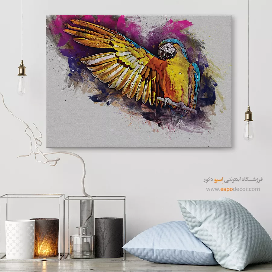 تابلو طرح آبرنگی - اسپو دکور