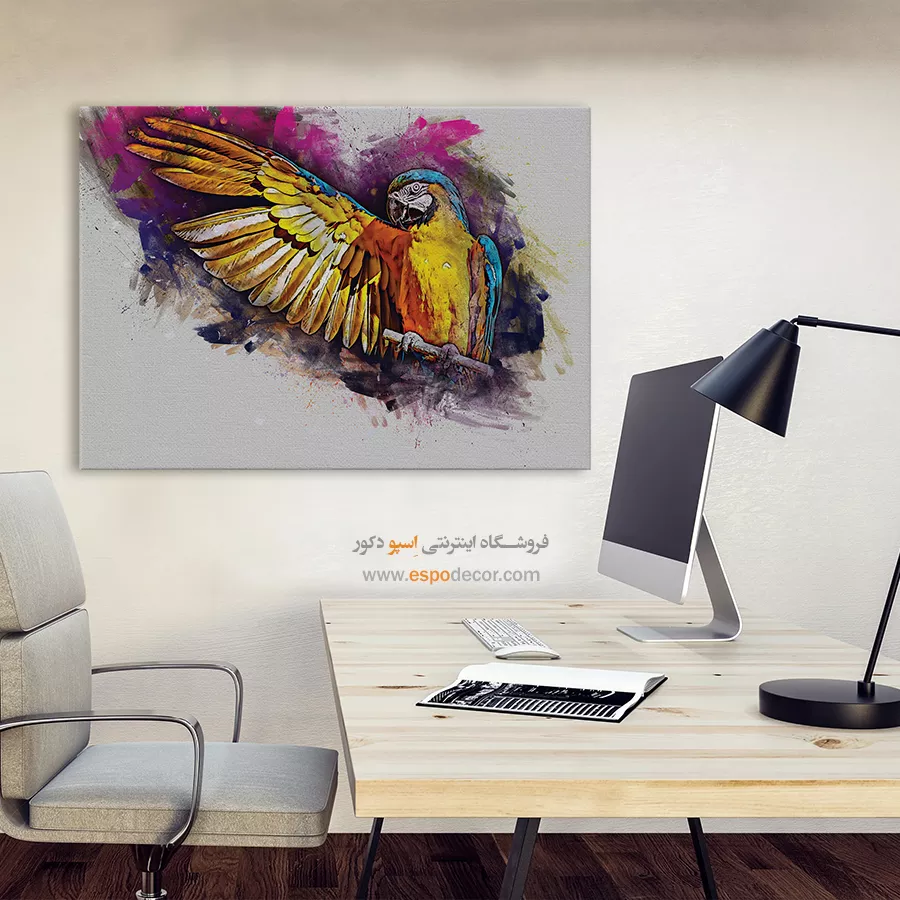 تابلو طرح آبرنگی - اسپو دکور