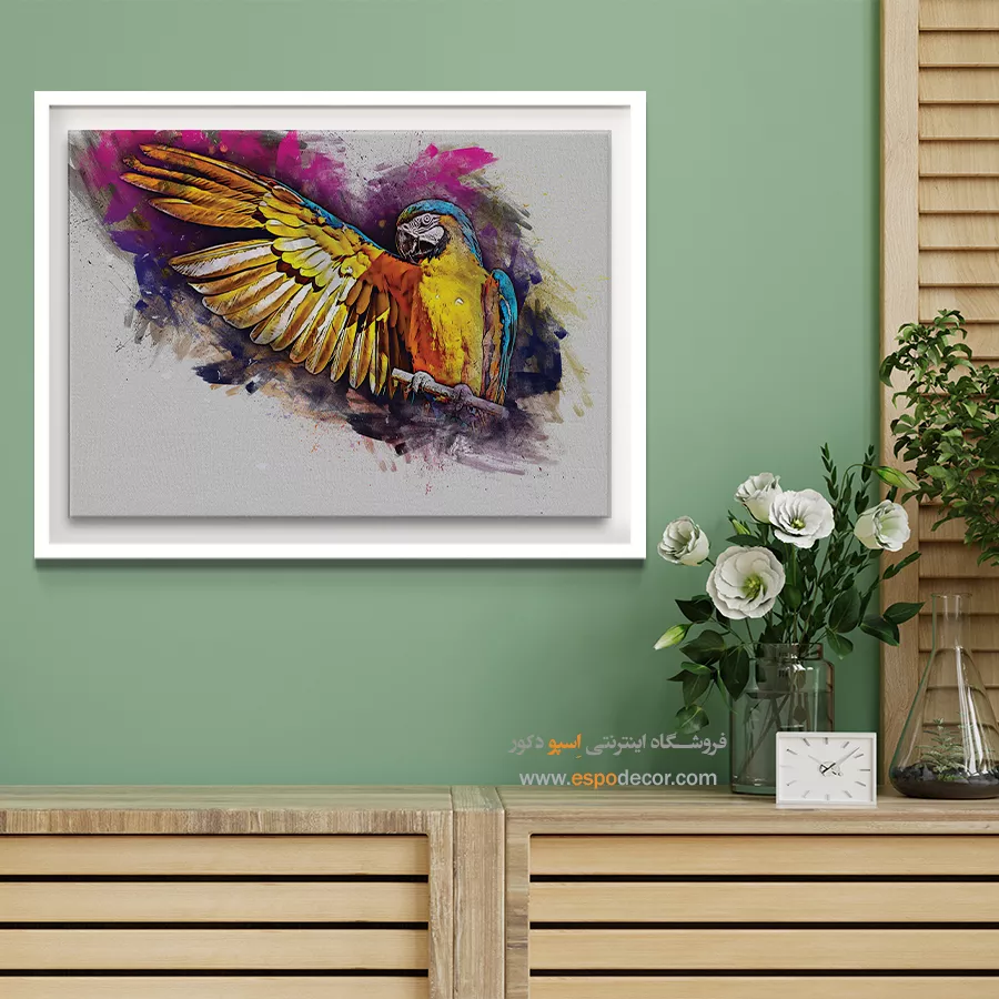 تابلو طرح آبرنگی - اسپو دکور