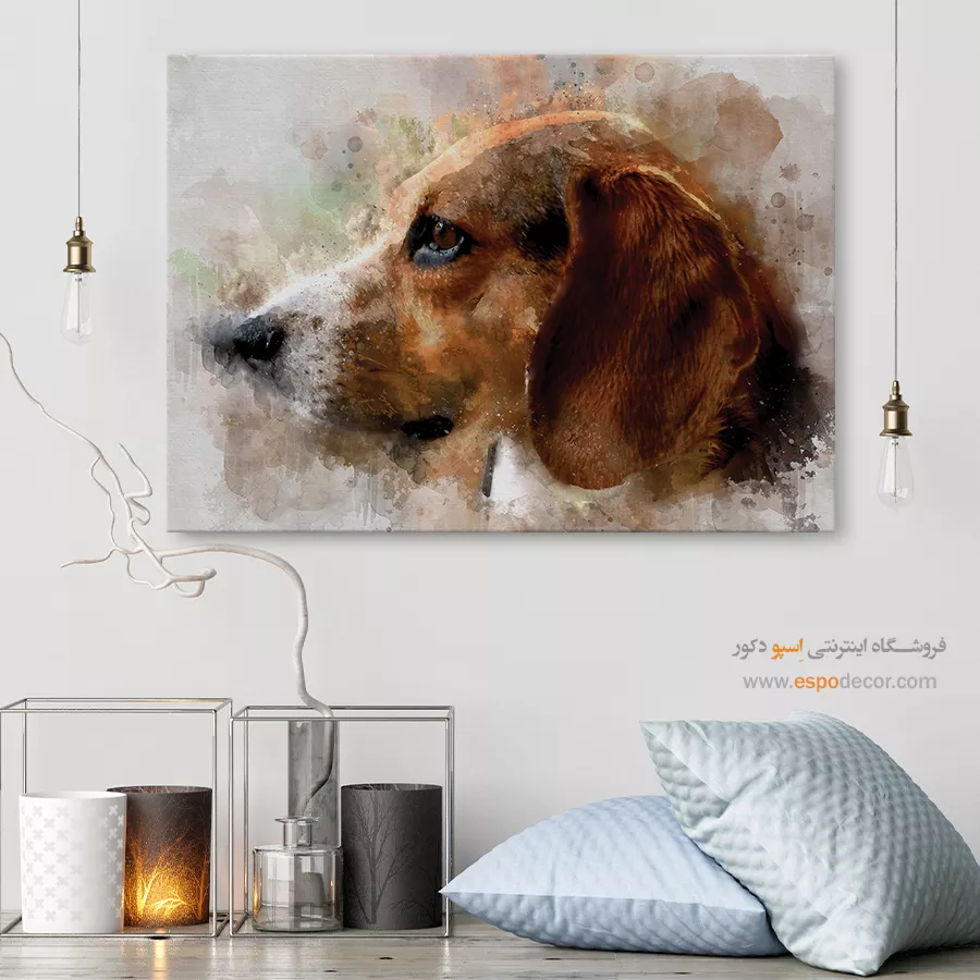 تابلو طرح آبرنگی - اسپو دکور