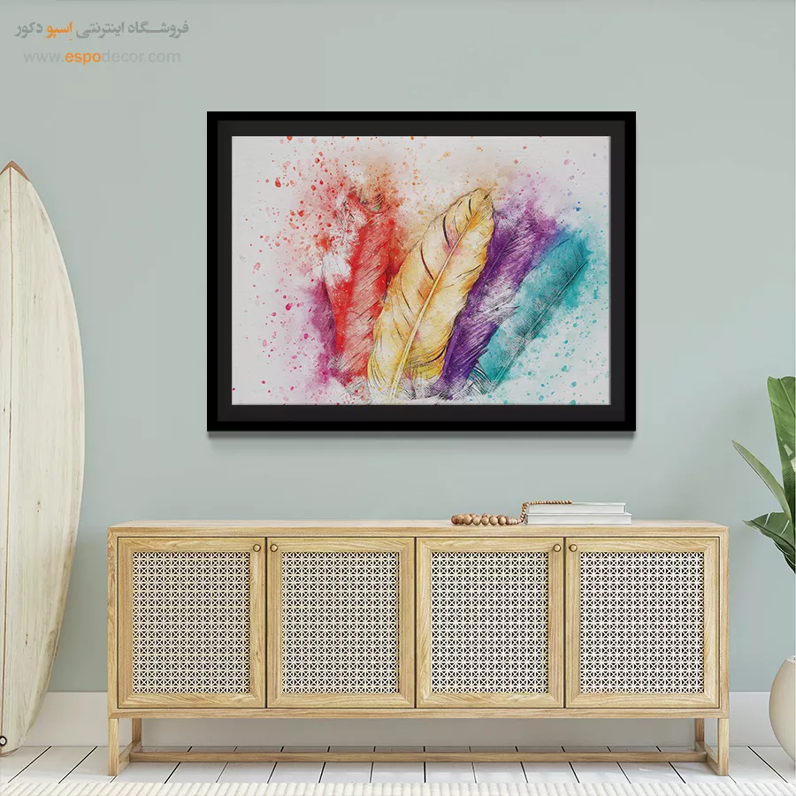 تابلو طرح آبرنگی - اسپو دکور