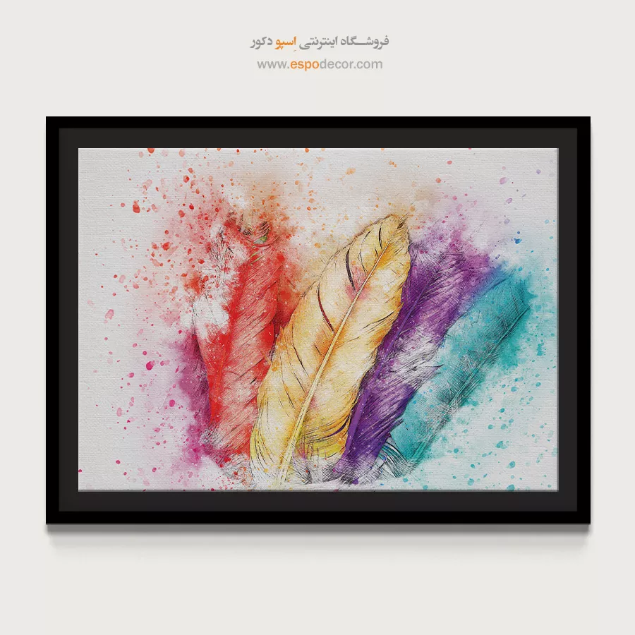 تابلو طرح آبرنگی - اسپو دکور
