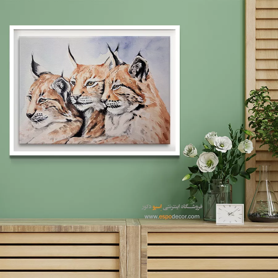 تابلو طرح آبرنگی - اسپو دکور