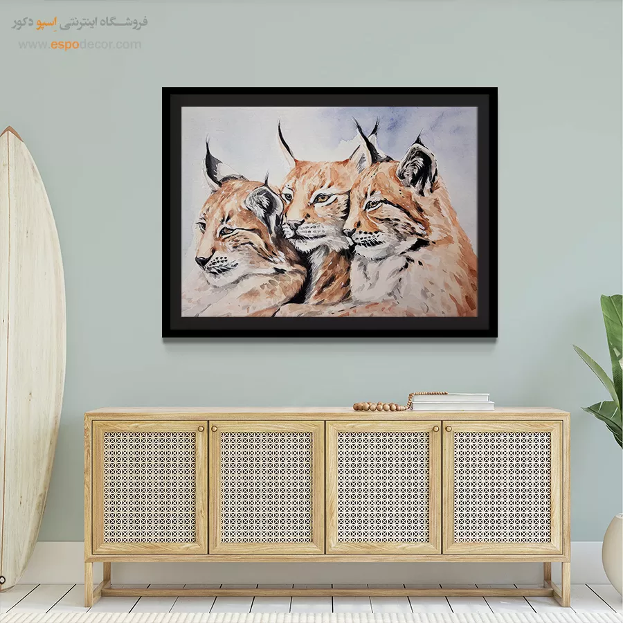 تابلو طرح آبرنگی - اسپو دکور