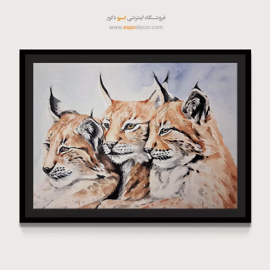 تابلو طرح آبرنگی - اسپو دکور