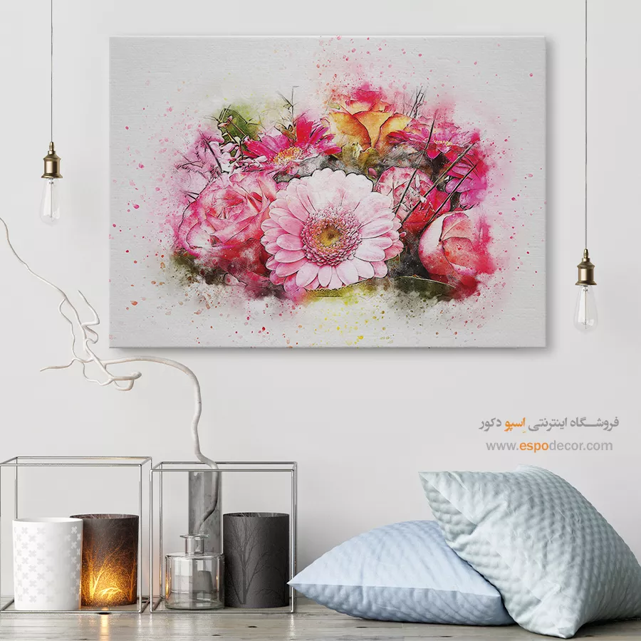 تابلو طرح آبرنگی - اسپو دکور