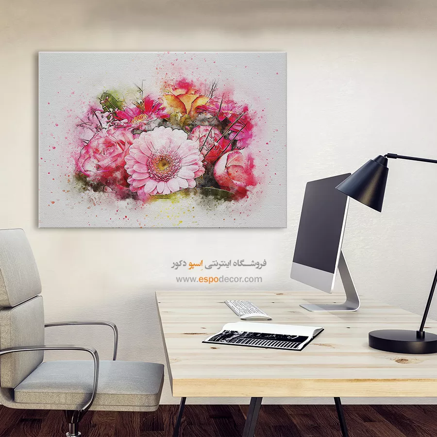 تابلو طرح آبرنگی - اسپو دکور