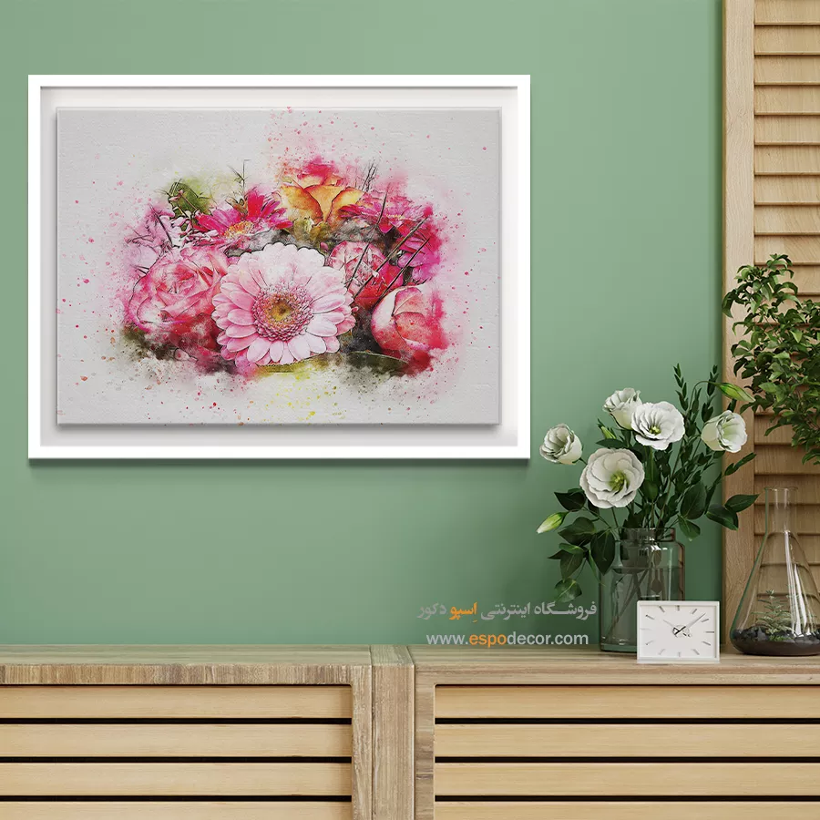 تابلو طرح آبرنگی - اسپو دکور
