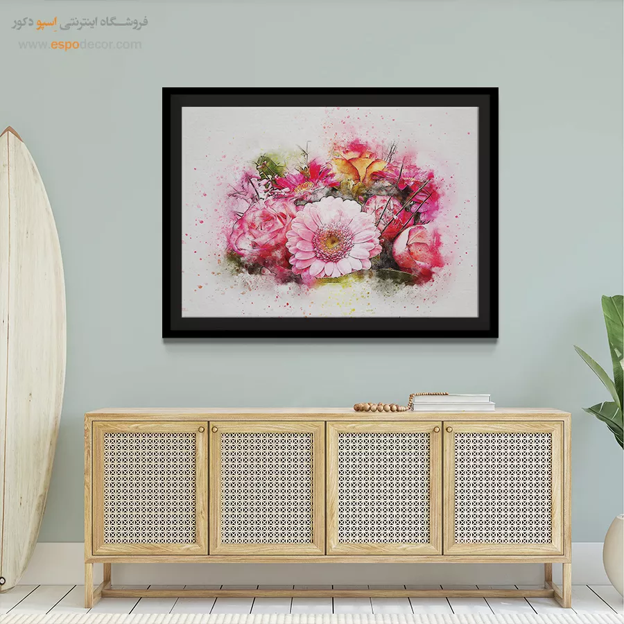 تابلو طرح آبرنگی - اسپو دکور