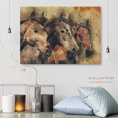 تابلو طرح آبرنگی - اسپو دکور