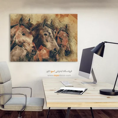 تابلو طرح آبرنگی - اسپو دکور