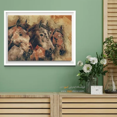 تابلو طرح آبرنگی - اسپو دکور