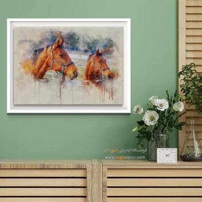تابلو طرح آبرنگی - اسپو دکور