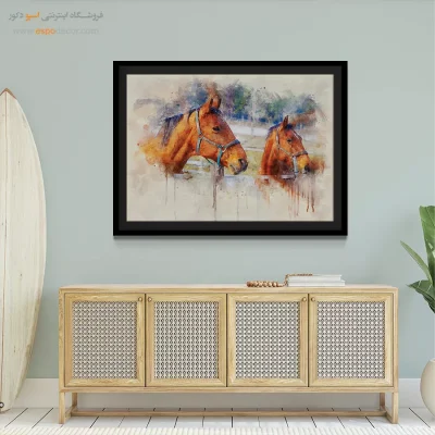 تابلو طرح آبرنگی - اسپو دکور