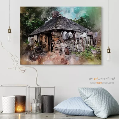 تابلو طرح آبرنگی - اسپو دکور