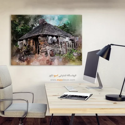 تابلو طرح آبرنگی - اسپو دکور