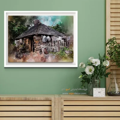 تابلو طرح آبرنگی - اسپو دکور