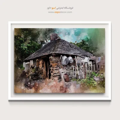 تابلو طرح آبرنگی - اسپو دکور
