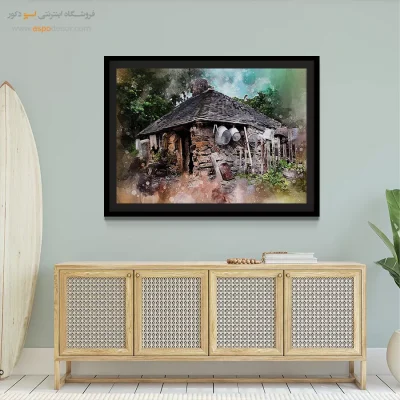 تابلو طرح آبرنگی - اسپو دکور