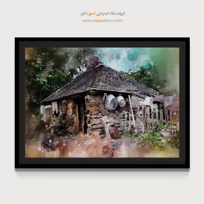 تابلو طرح آبرنگی - اسپو دکور