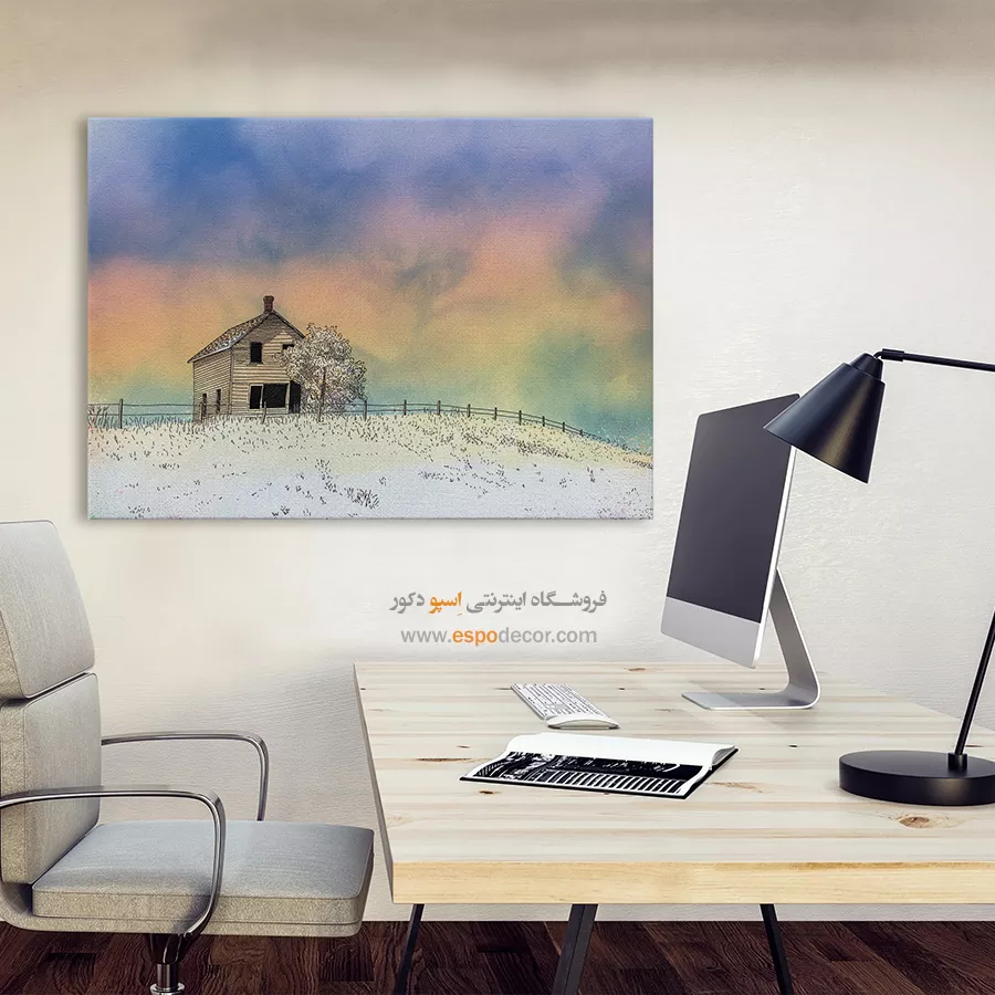 تابلو طرح آبرنگی - اسپو دکور