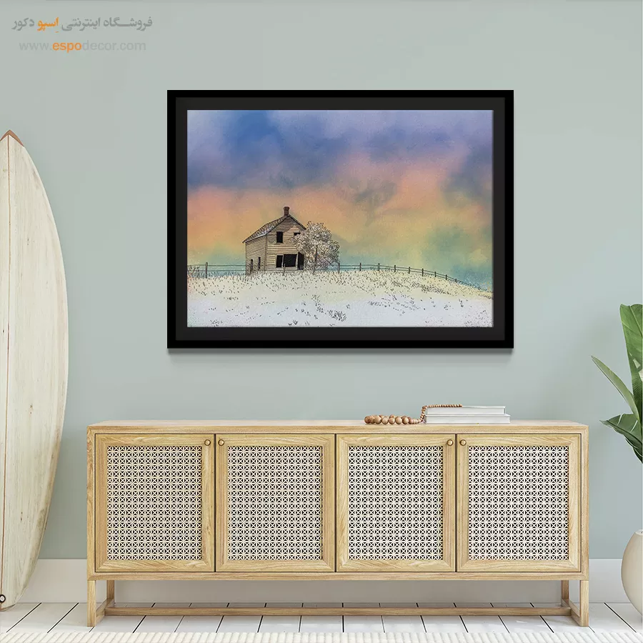 تابلو طرح آبرنگی - اسپو دکور