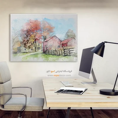 تابلو طرح آبرنگی - اسپو دکور