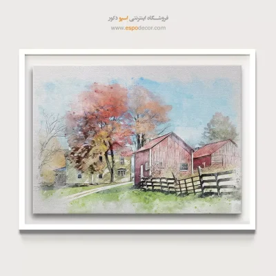 تابلو طرح آبرنگی - اسپو دکور