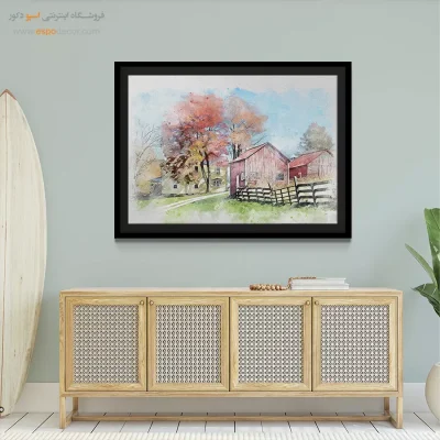 تابلو طرح آبرنگی - اسپو دکور