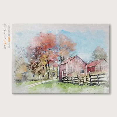 تابلو طرح آبرنگی - اسپو دکور