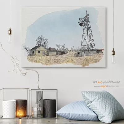 تابلو طرح آبرنگی - اسپو دکور