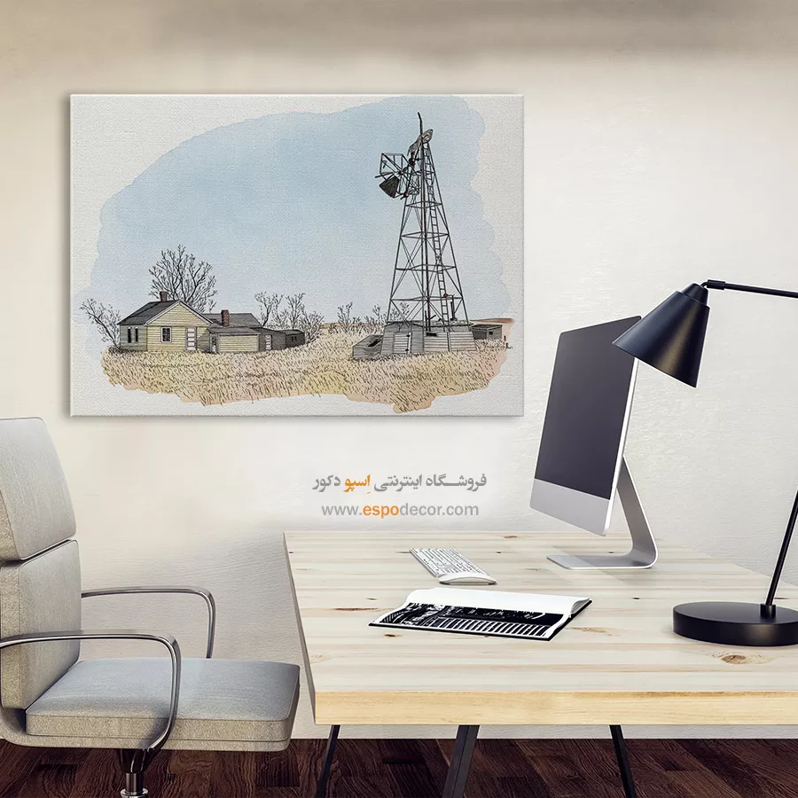 تابلو طرح آبرنگی - اسپو دکور