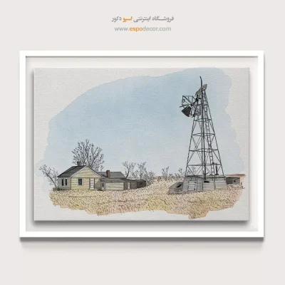 تابلو طرح آبرنگی - اسپو دکور